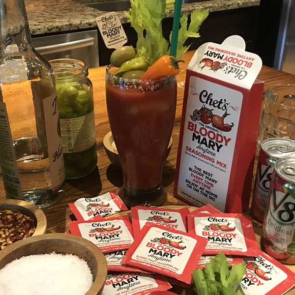 12 Individual Chet's Bloody Mary Seasoning Mix Packets